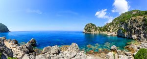 ermones beach Korfu 300x121 - Landscape photo of Ermones beach on Corfu island
